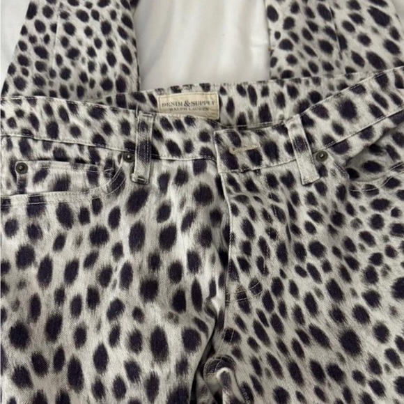 Ralph Lauren Y2K baddie Printed leopard Animal Print stretch skinny jeans 28 - Picture 4 of 7